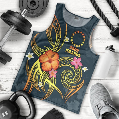 Cook Islands Polynesian Men's Tank Top Legend of Cook Islands Blue