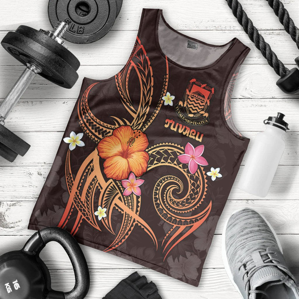 Tuvalu Polynesian Men's Tank Top Legend of Tuvalu Red