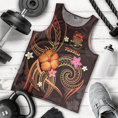 Tuvalu Polynesian Men's Tank Top Legend of Tuvalu Red