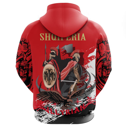 Albania Hoodie Illyrian Albanian Warrior