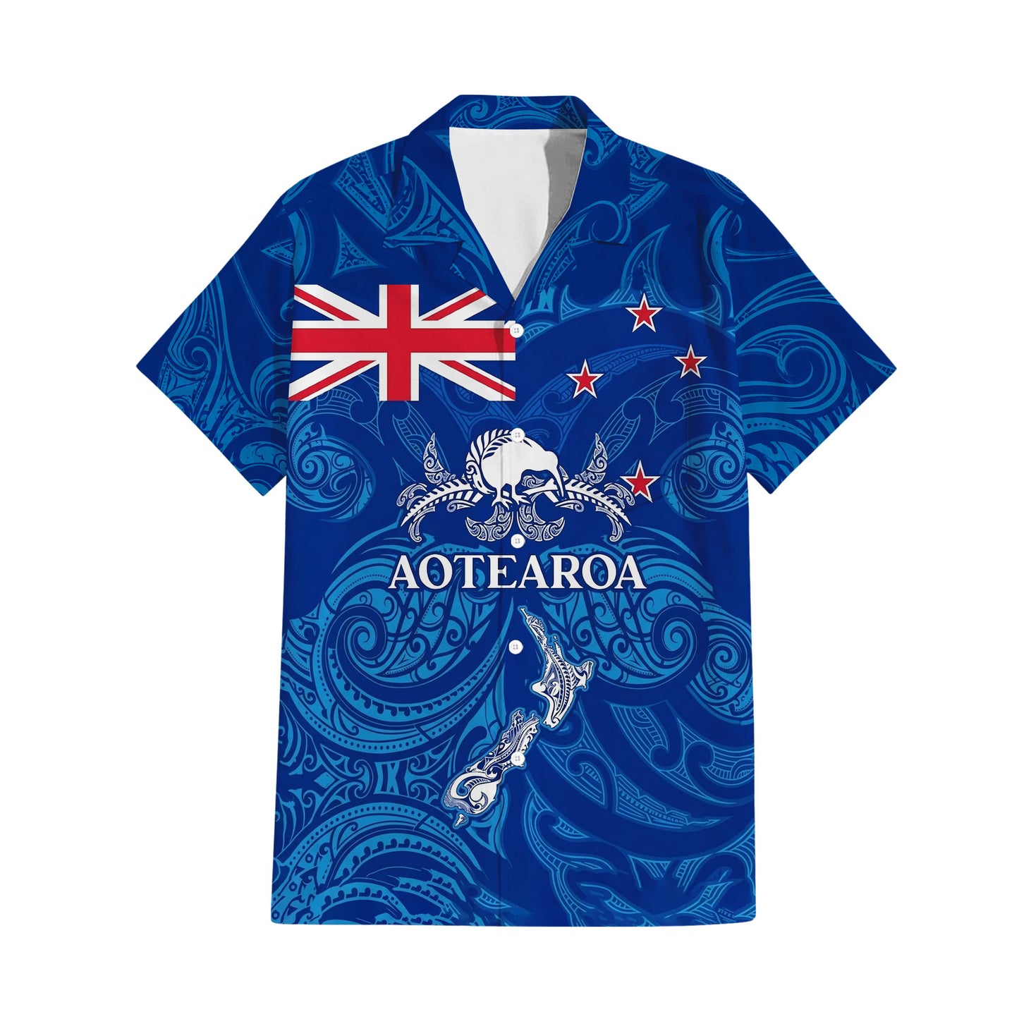 New Zealand Matching Outfit For Couple NZ Kiwi Bird Puletasi Dress And Hawaiian Shirt For Her Him
