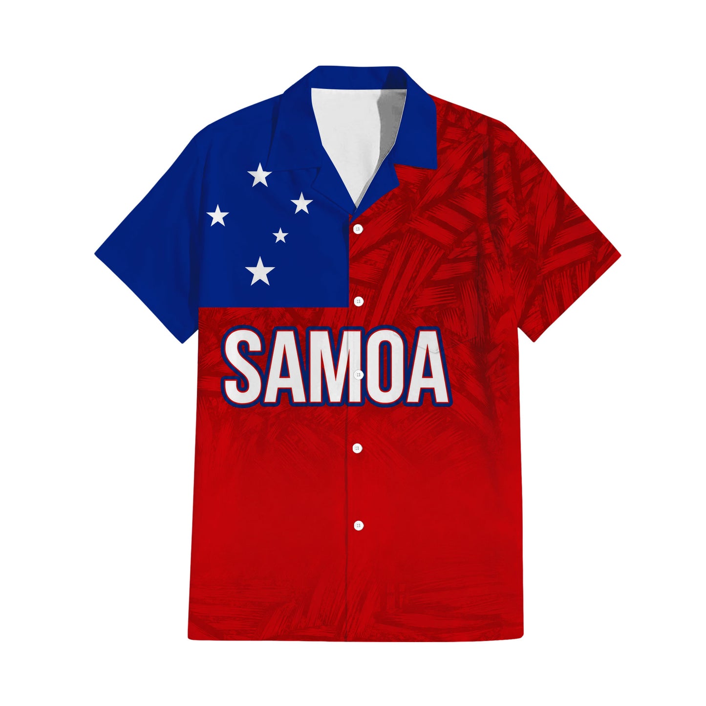 Samoa Flag Couple Outfit Matching Polynesian Tribal Pattern Red Dress And Hawaiian Shirt