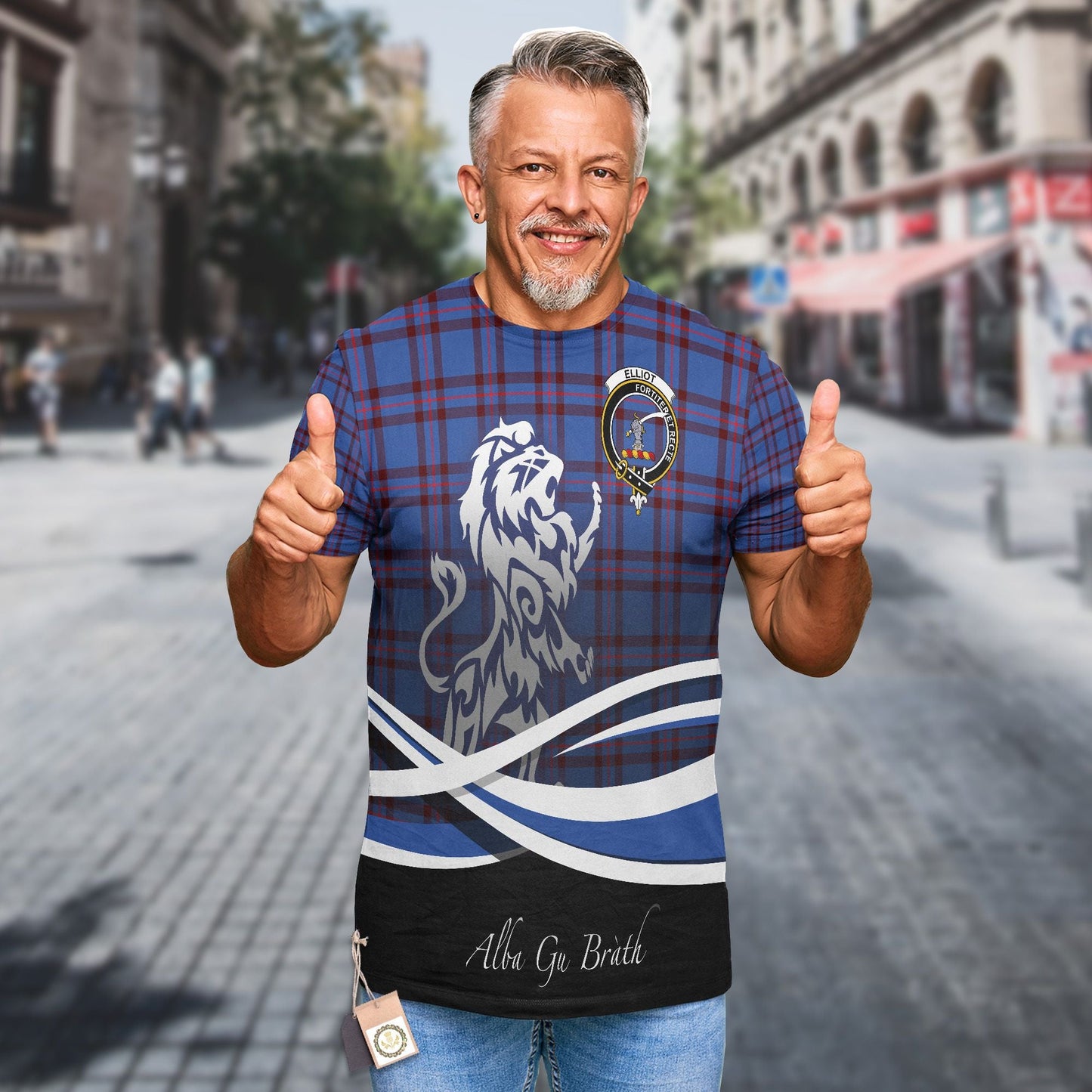 Printivon Elliot Clan Crest Alba Gu Brath T Shirt Scotland Gift
