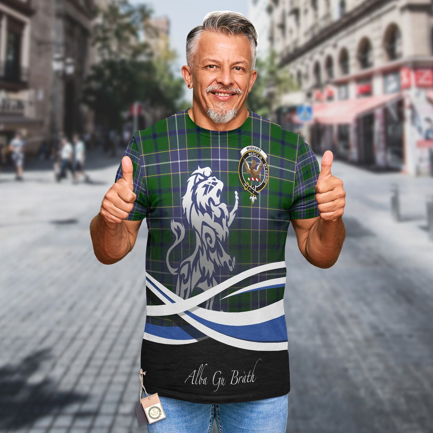 Printivon Wishart Clan Crest Alba Gu Brath T Shirt Scotland Gift