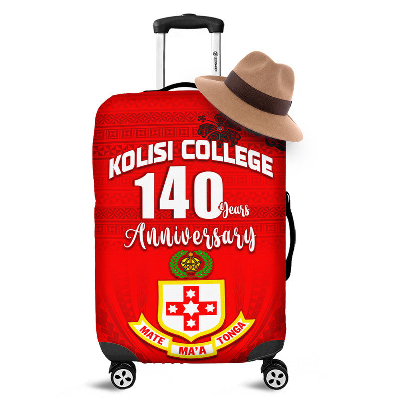Kolisi Tonga College Atele Luggage Cover 140 Years Anniversary Tongan Ngatu Ver.02