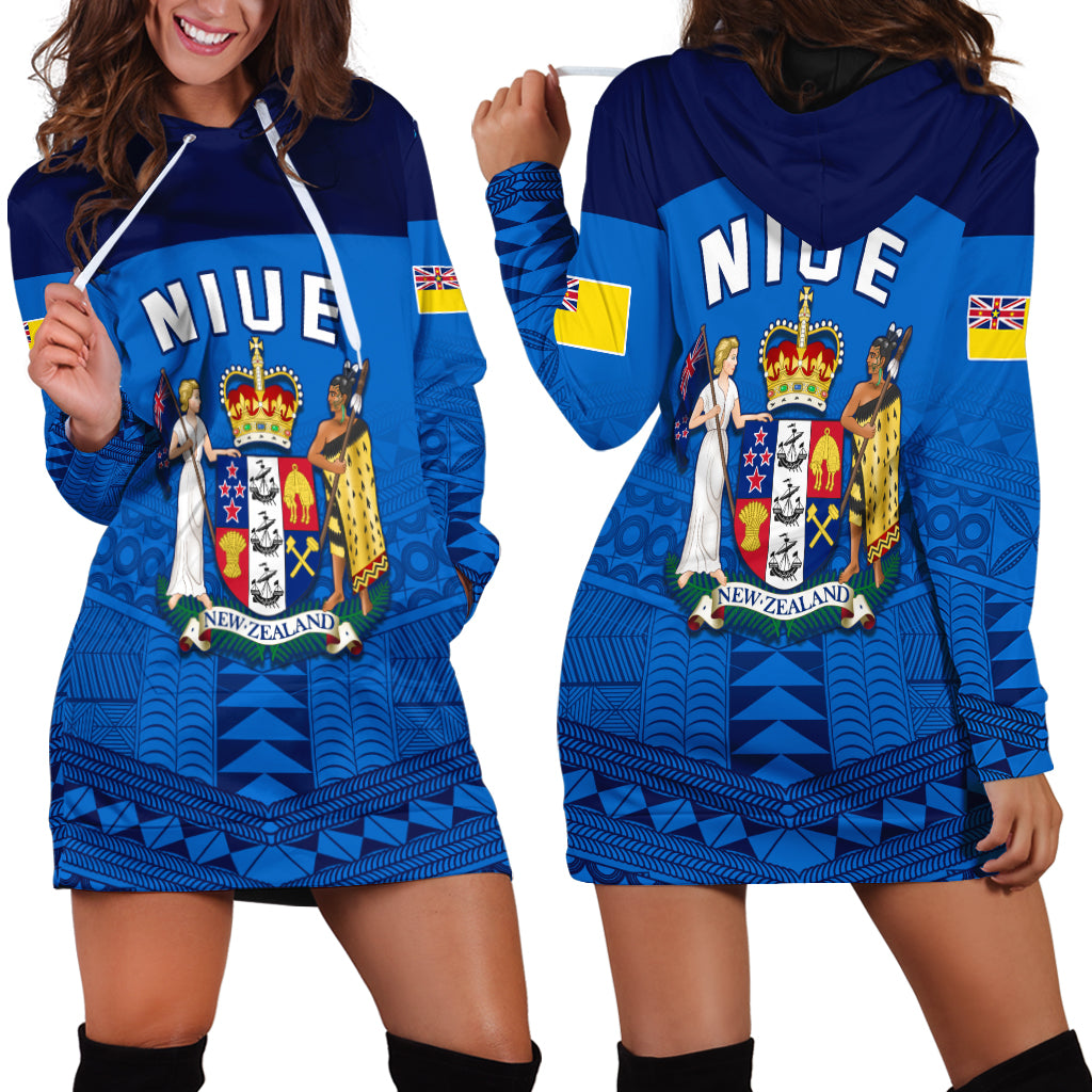 Niue Hoodie Dress Rock of Polynesia