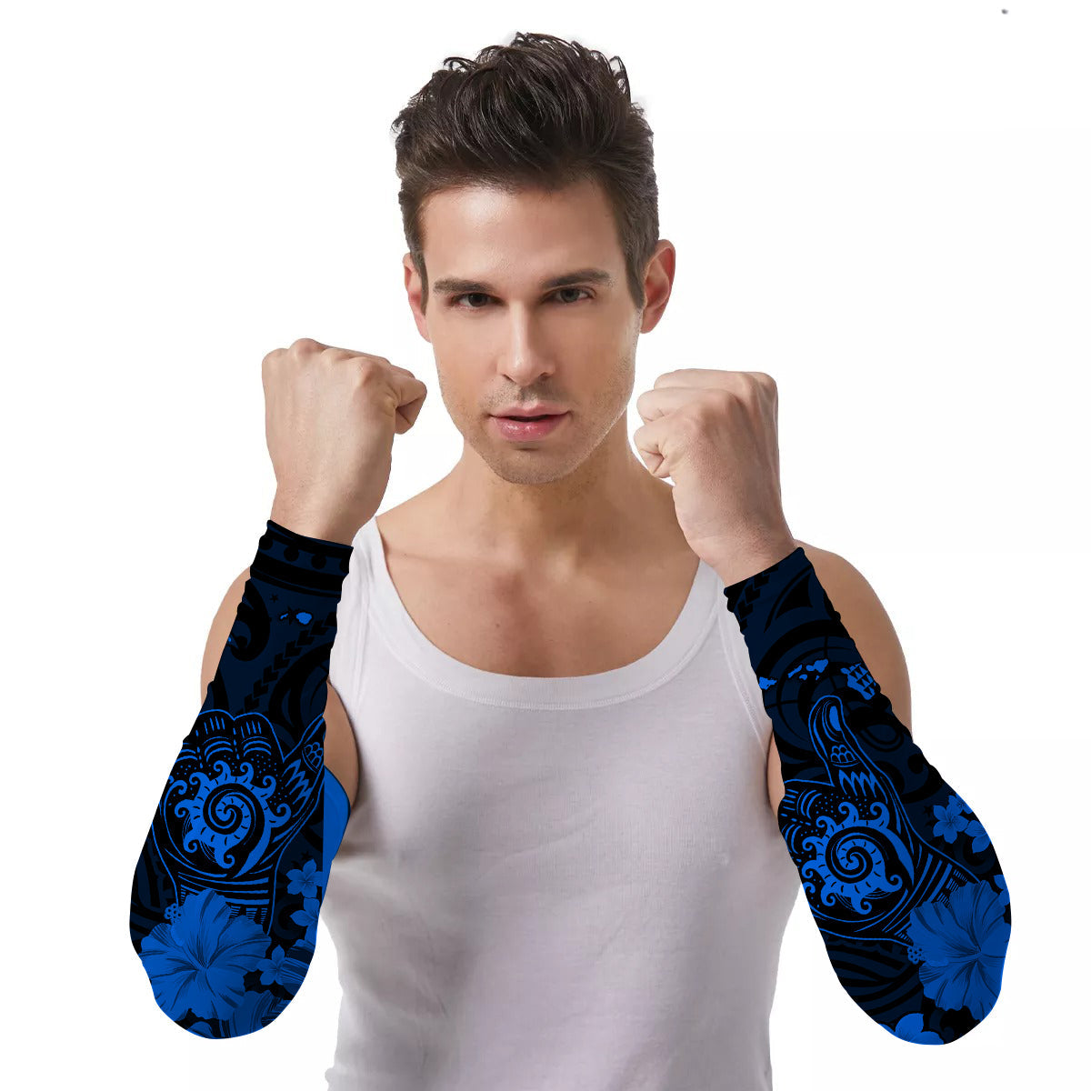 Arm Sleeves (Set of Two) Polynesia Cool Shaka Sign Ver.04