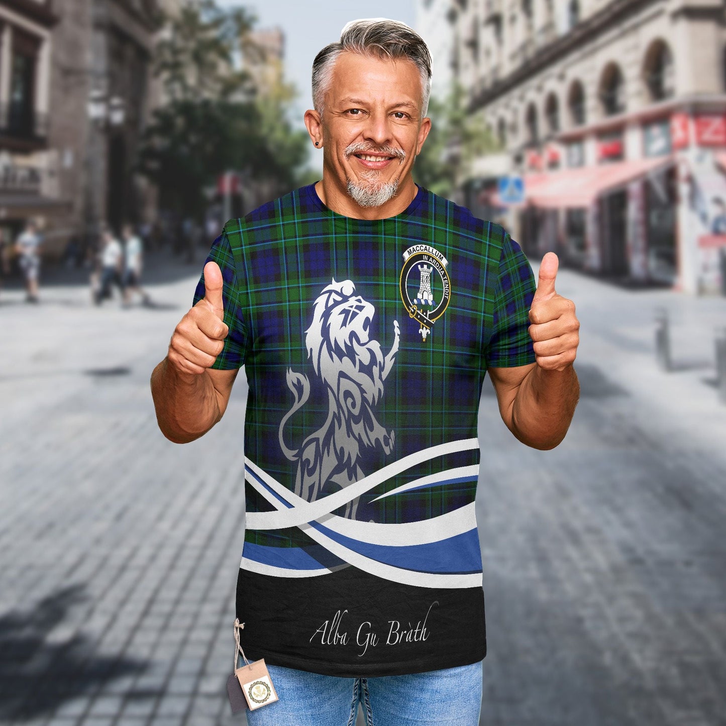 Printivon MacCallum Clan Crest Alba Gu Brath T Shirt Scotland Gift