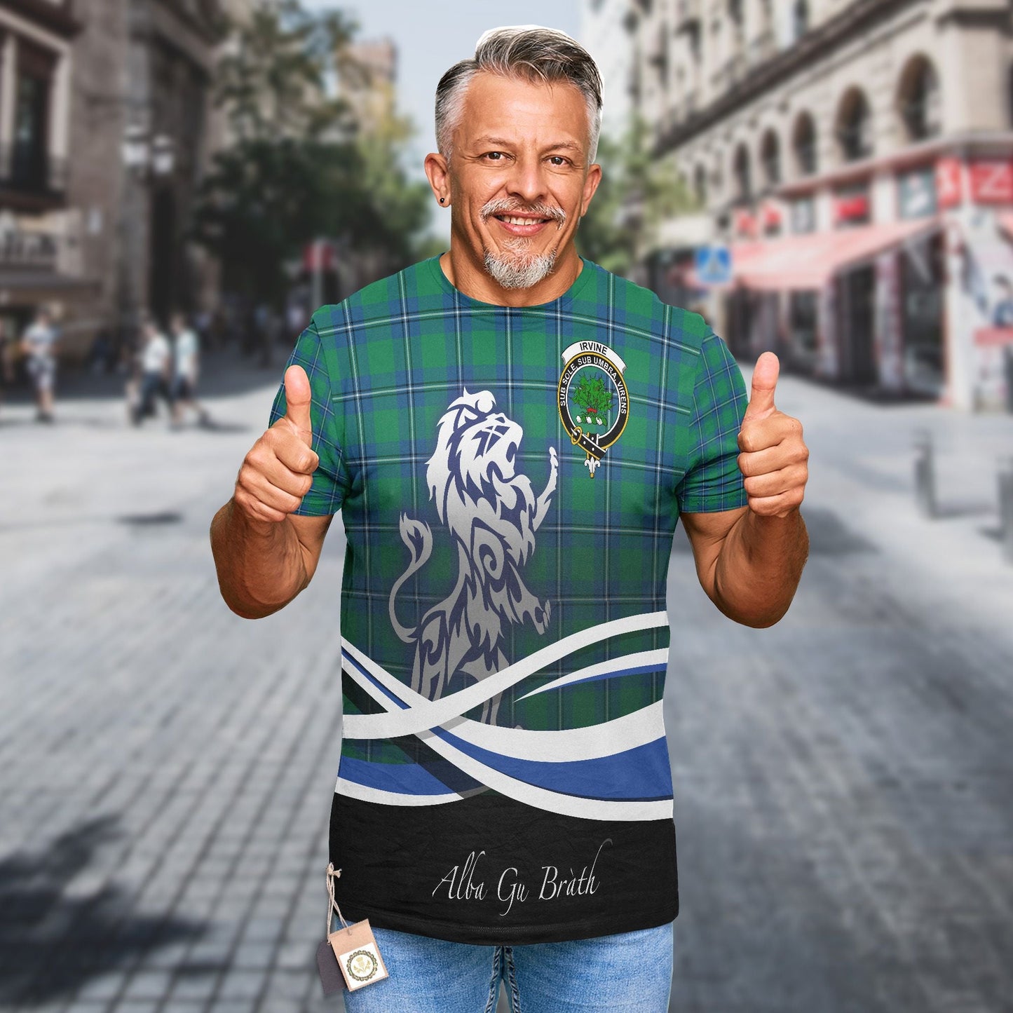 Printivon Irvine Clan Crest Alba Gu Brath T Shirt Scotland Gift