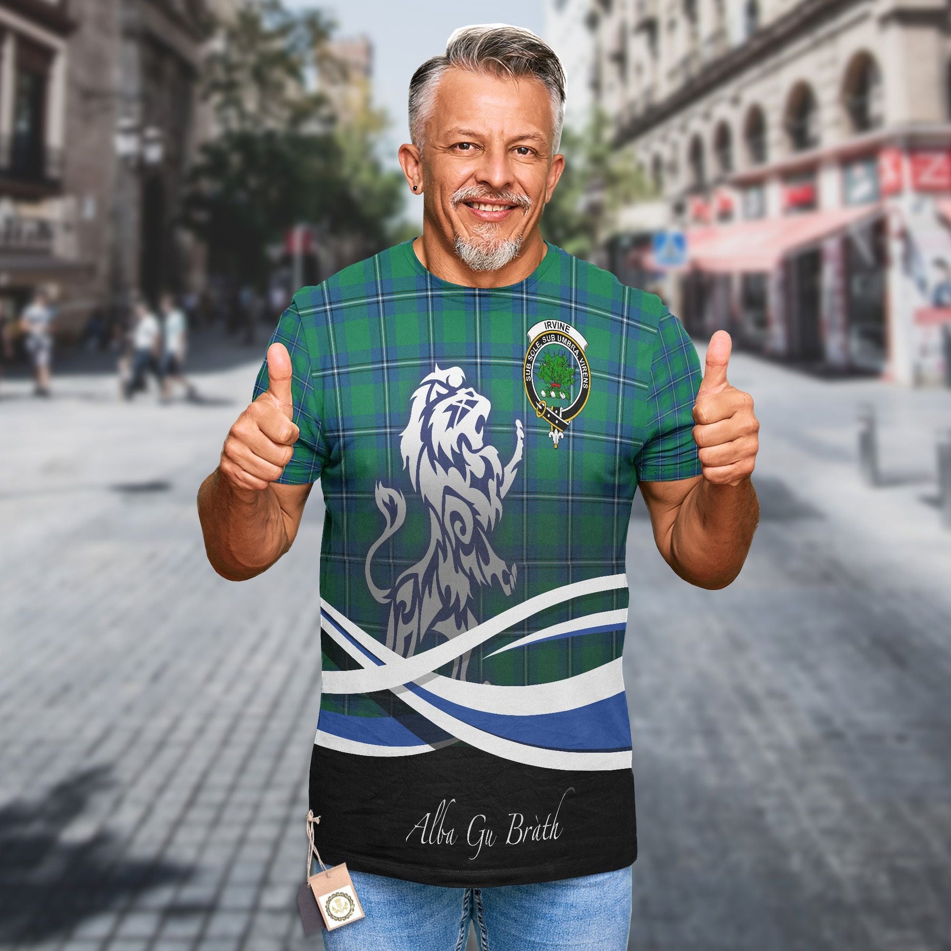 Printivon Irvine Clan Crest Alba Gu Brath T Shirt Scotland Gift