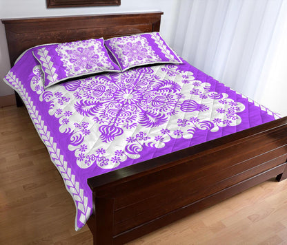 Hawaii Quilt Bed Set Pattern Version Special Purple