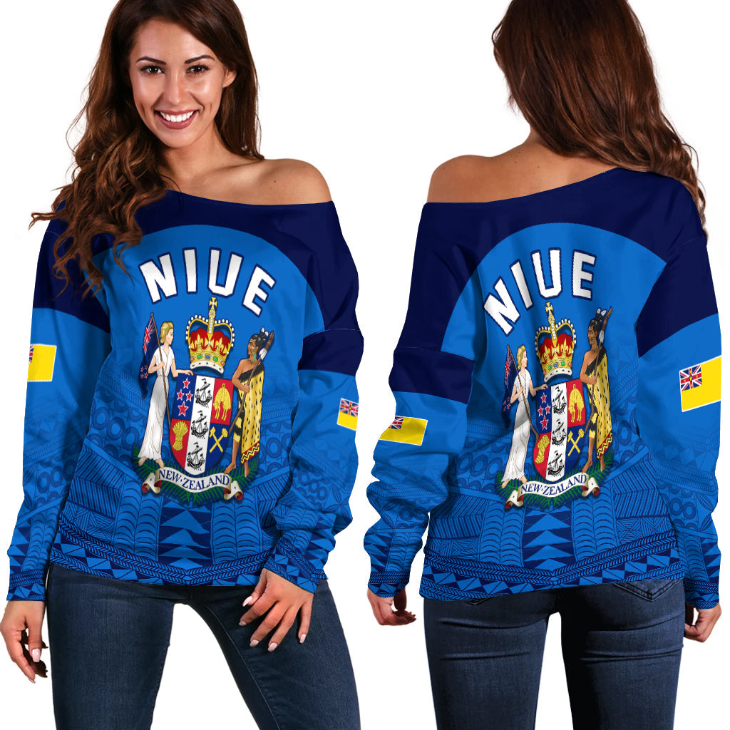 Niue Off Shoulder Sweater Rock of Polynesia