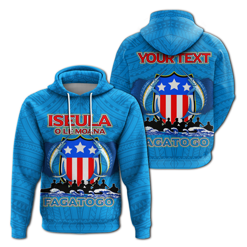 Custom Text American Samoa Hoodie Iseula o le Moana of Fagatogo Pride -