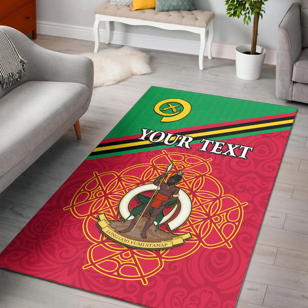(Custom Personalised) Vanuatu Area Rug Pattern Sand Drawing