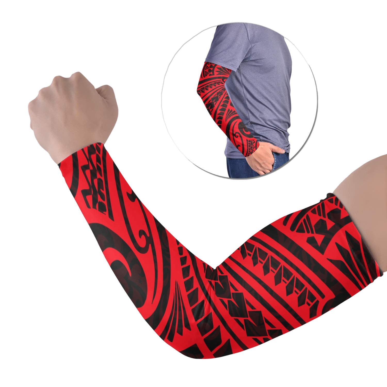 Polynesian Tribal Tattoo Arm Sleeve 43 (Set of Two) No.2