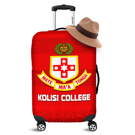 Kolisi Tonga College Atele Luggage Cover 140 Years Anniversary Tongan Ngatu Ver.01