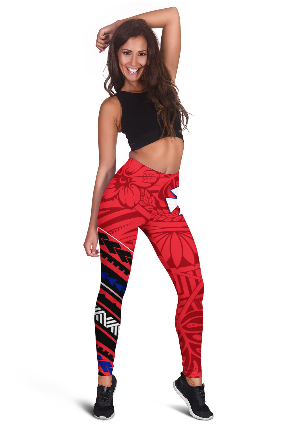 Wallis and Futuna Women Leggings Creative Polynesian