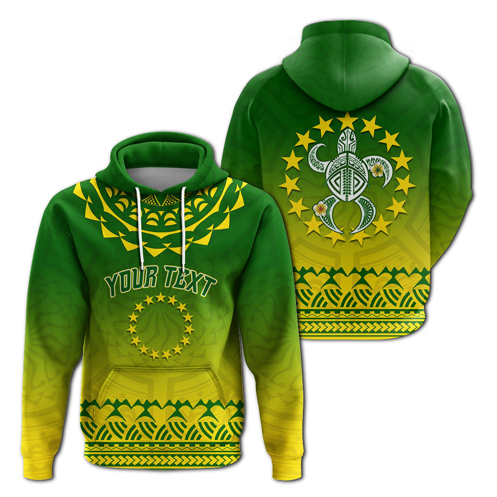 ( Personalised) Cook Islands Turtle With Tribal Hoodie