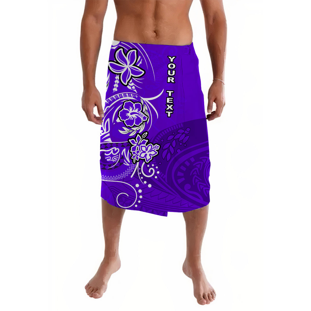 (Custom Personalised) Polynesian Lavalava Be Unique Purple