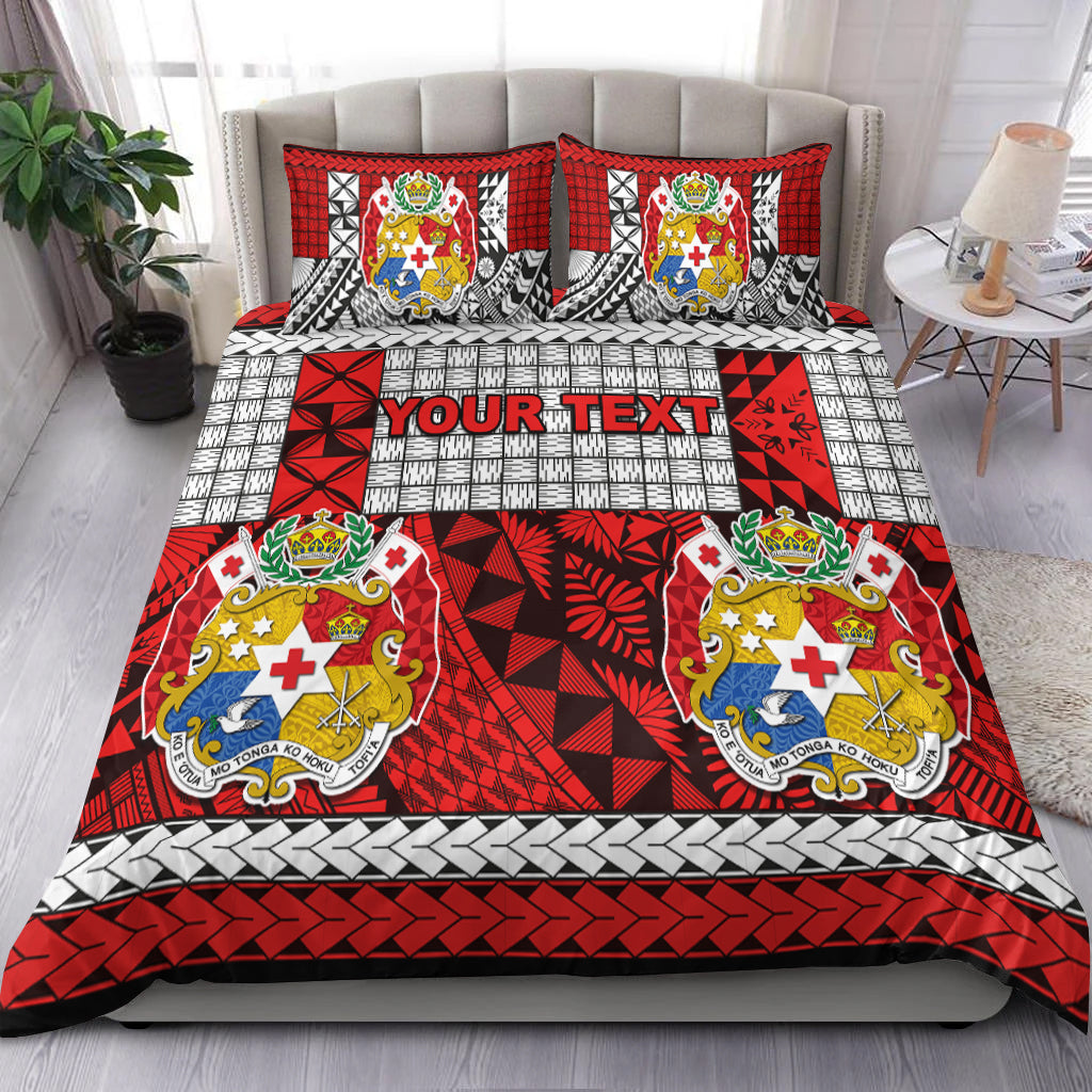 (Custom Personalised) Tonga Bedding Set Be Unique Version 03 Red