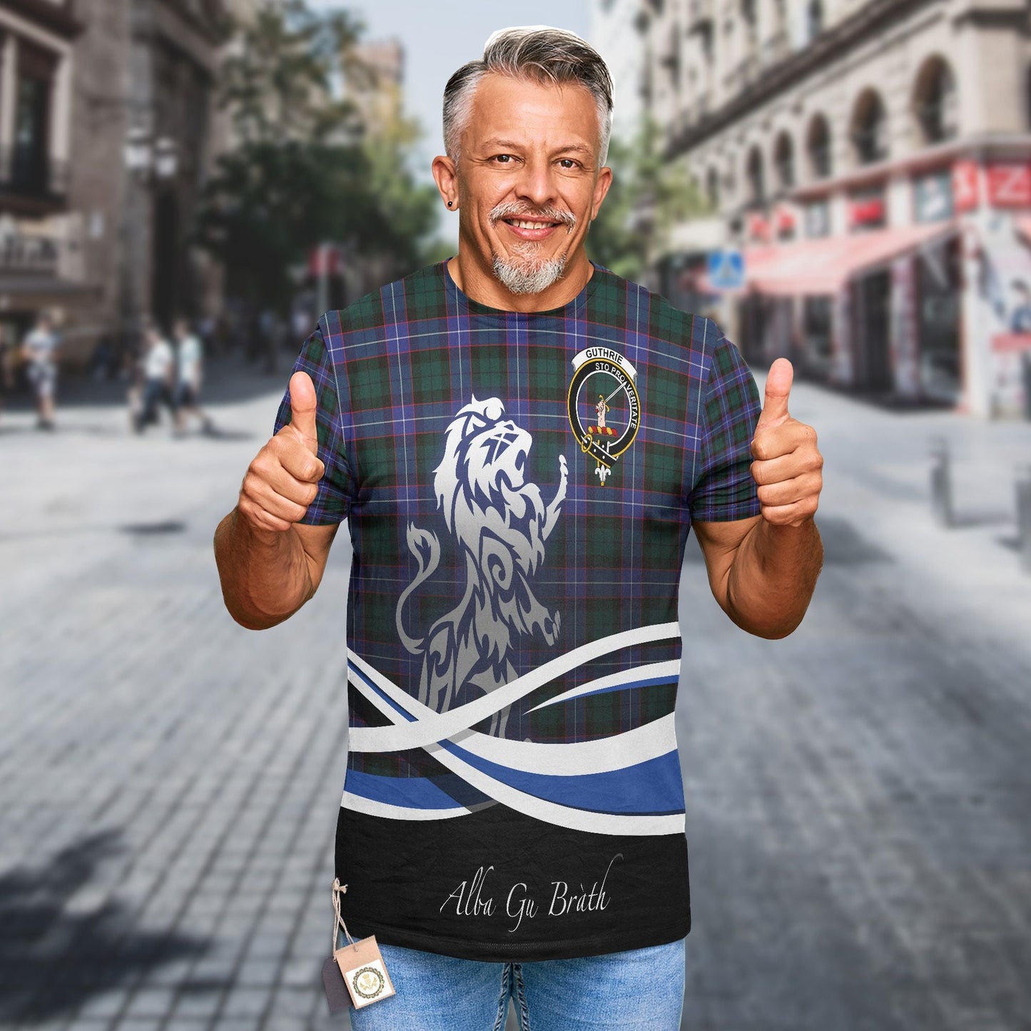 Printivon Guthrie Clan Crest Alba Gu Brath T Shirt Scotland Gift