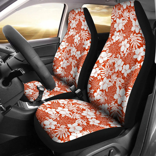 Hawaiian Hibiscus Flower Pattern Car Seat Cover