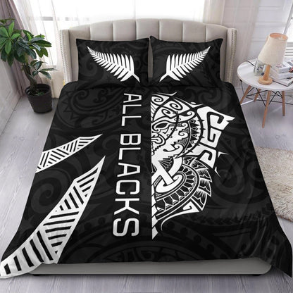 New Zealand Rugby Bedding Set Haka All Black mix Ta Moko