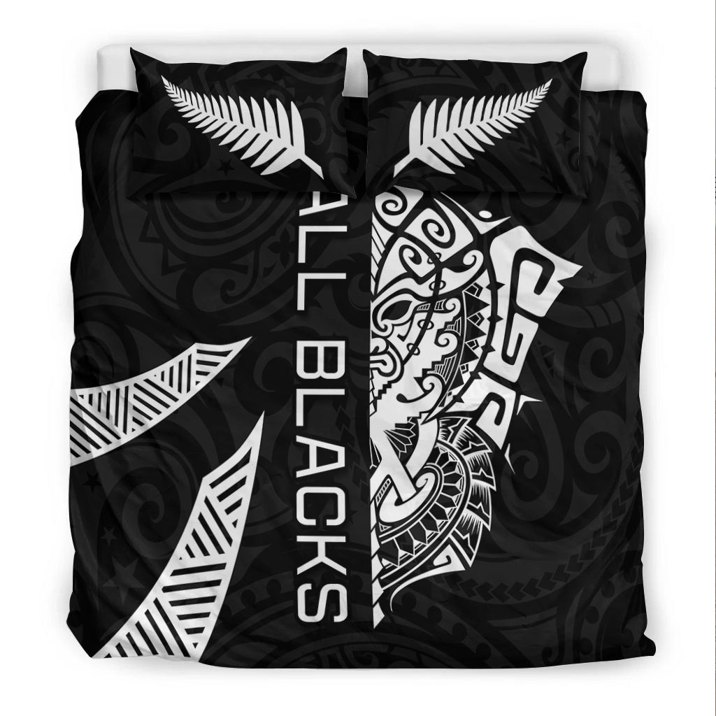 New Zealand Rugby Bedding Set Haka All Black mix Ta Moko