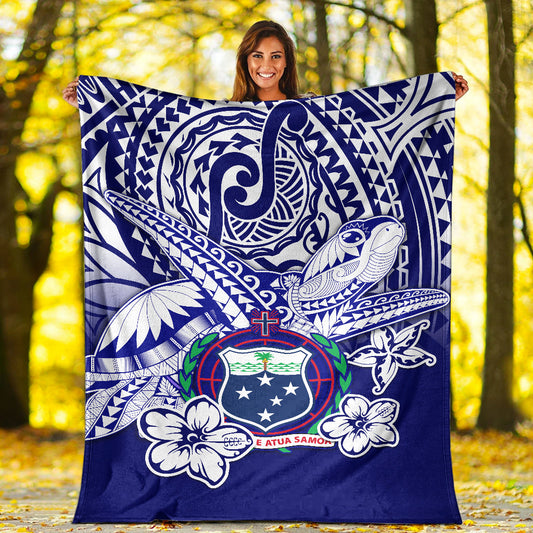 Samoa Polynesian Premium Blanket Samoan Loved Turtles
