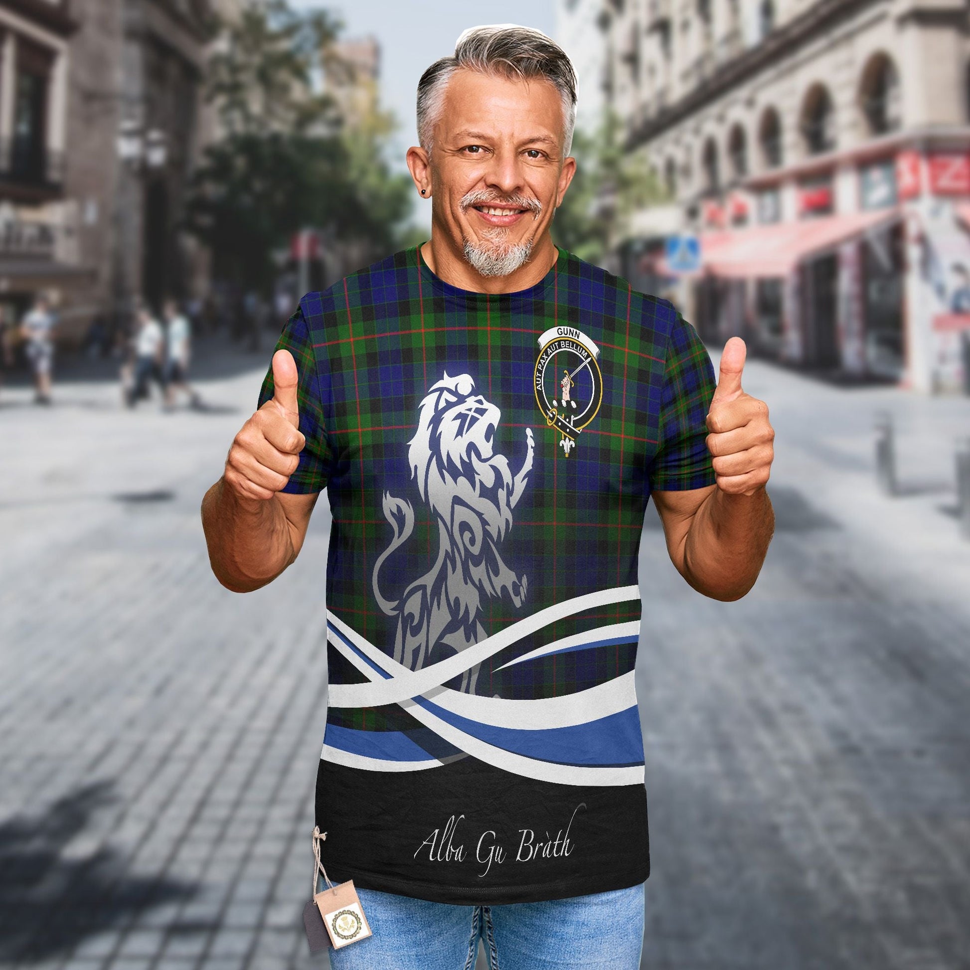 Printivon Gunn Clan Crest Alba Gu Brath T Shirt Scotland Gift