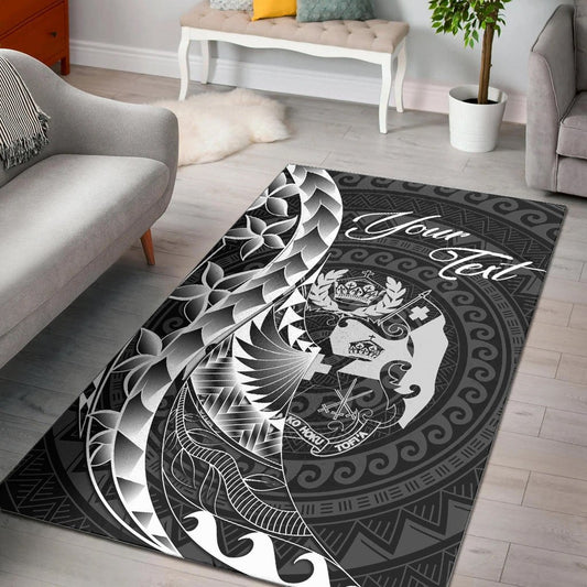 Tonga Area Rug Custom Personalised Polynesian Pattern Style
