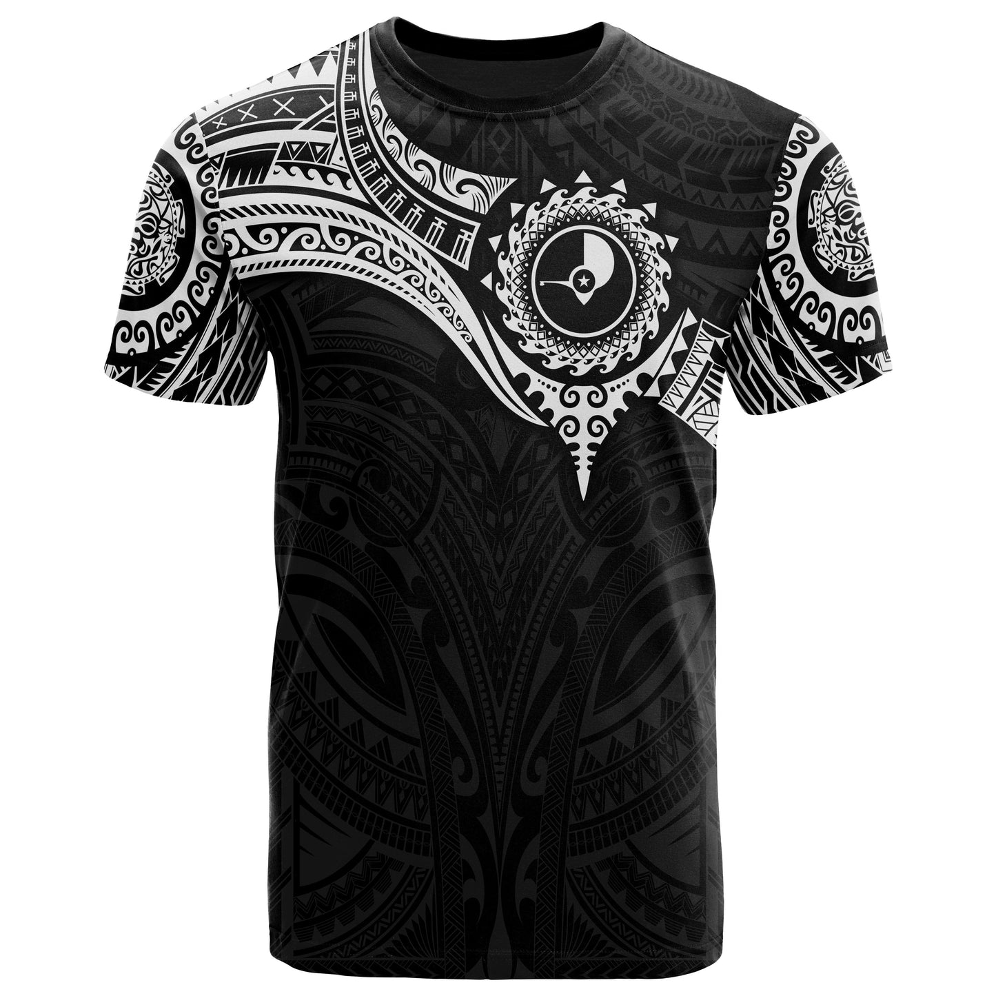 Yap Micronesian T-Shirt - White Heart Shield