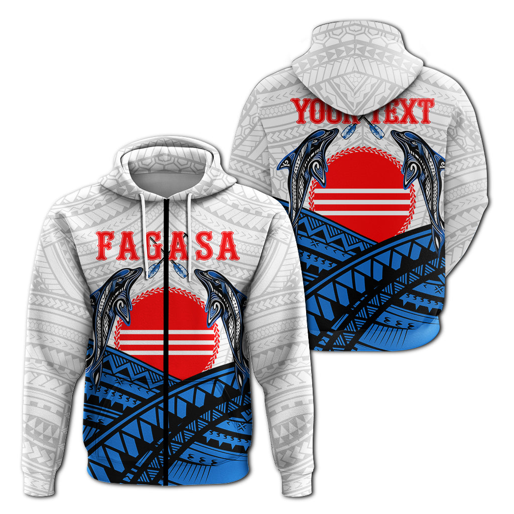 ( Personalised) American Samoa Zip Up Hoodie Fagasa Fealofani Samoa