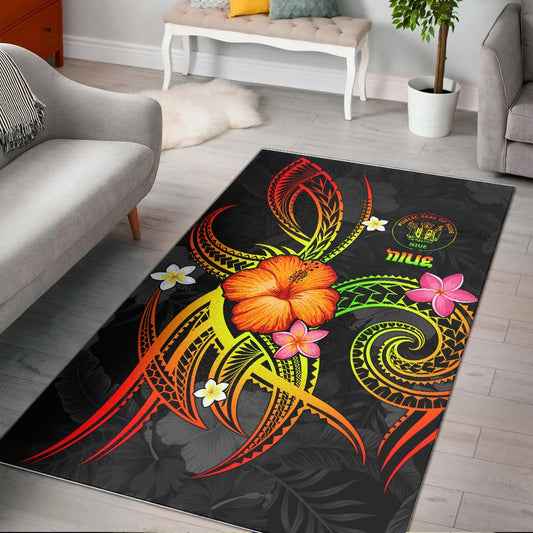 Niue Polynesian Area Rug Legend of Niue (Reggae)