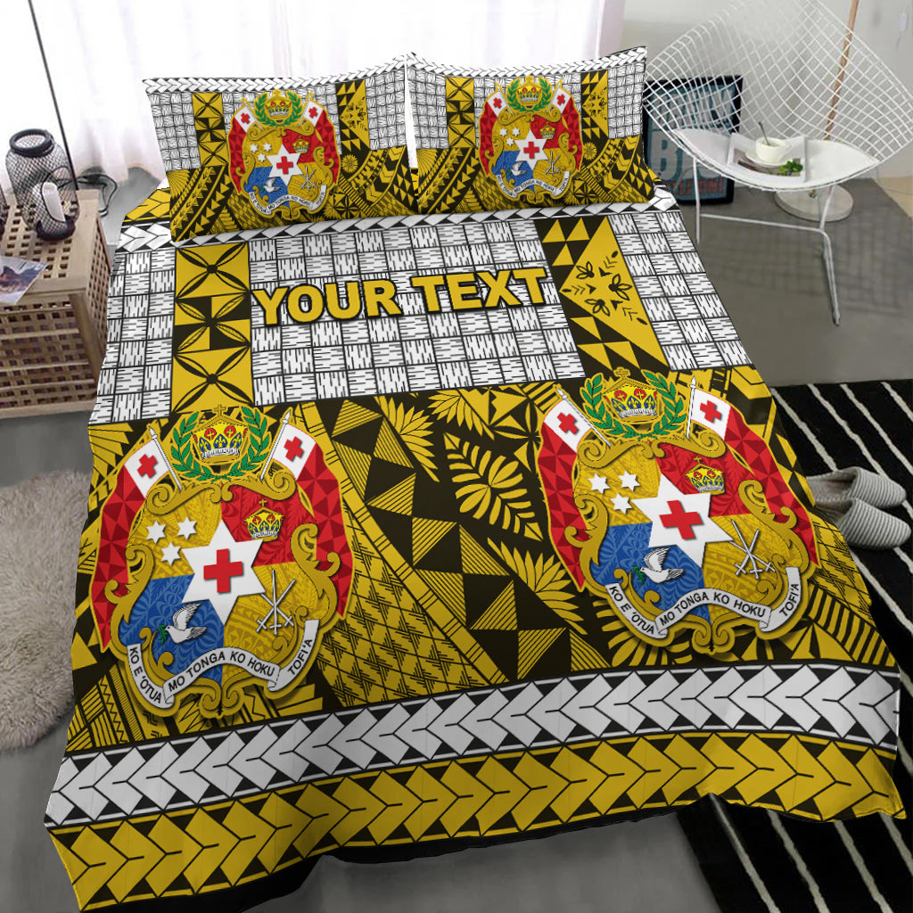 (Custom Personalised) Tonga Bedding Set Be Unique Version 03 Yellow