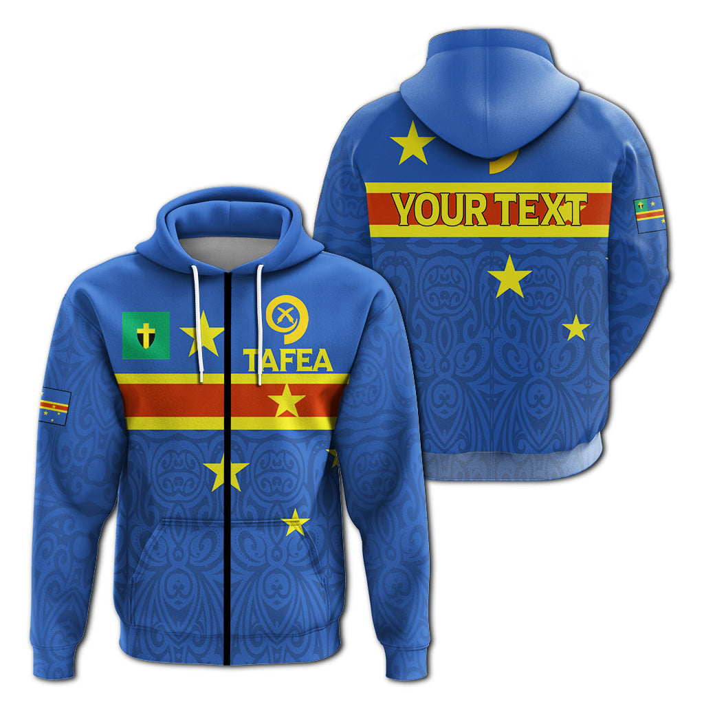 ( Personalised) Vanuatu Tafea Province Zip Up Hoodie Flag Style