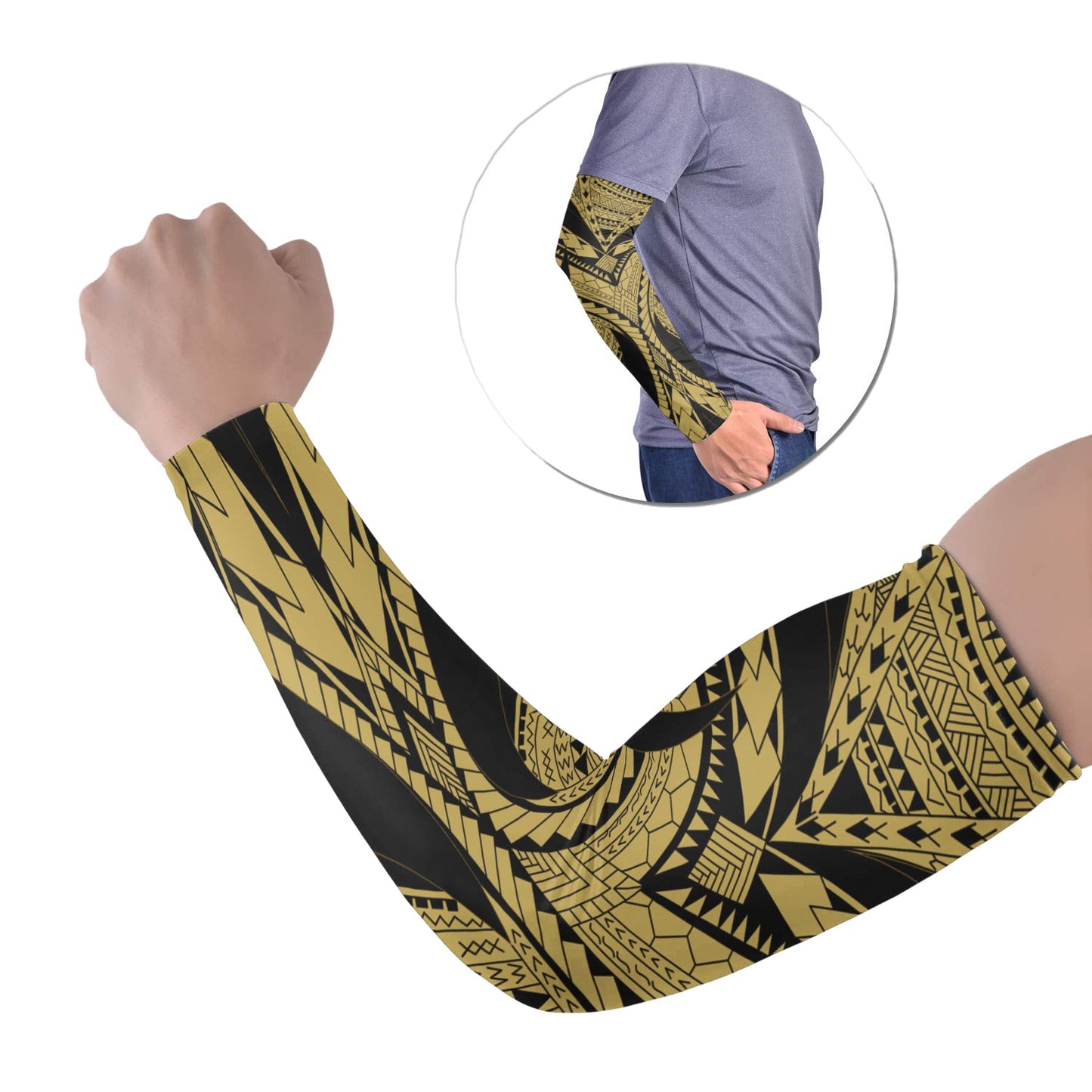 Polynesian Samoa Tribal Tattoo Arm Sleeve 43 (Set of Two) No.1