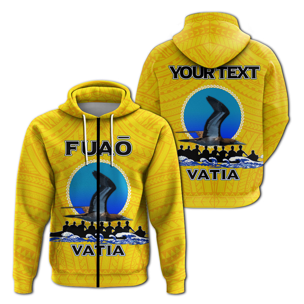 ( Personalised) American Samoa Zip Up Hoodie Fuao of Vatia Pride