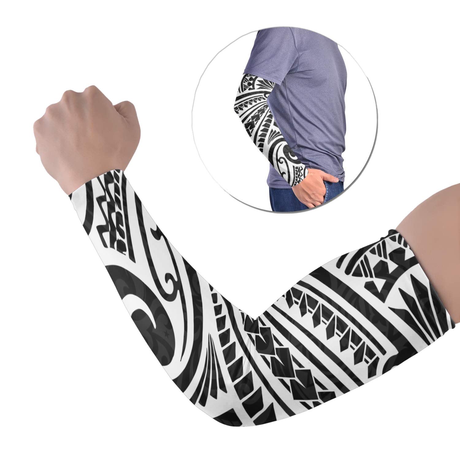Polynesian Tribal Tattoo Arm Sleeve 43 (Set of Two) No.1