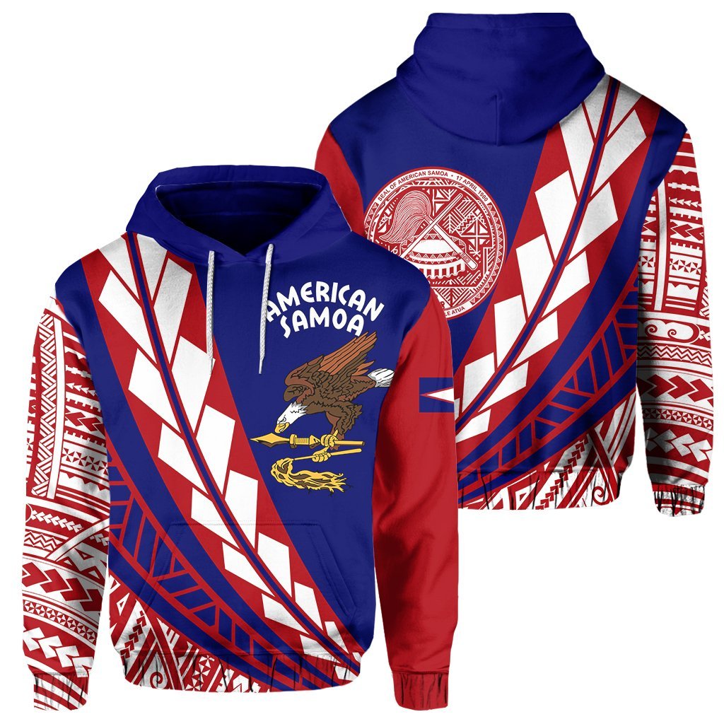 Hawaii Pullover Hoodie American Samoa Flag Edition