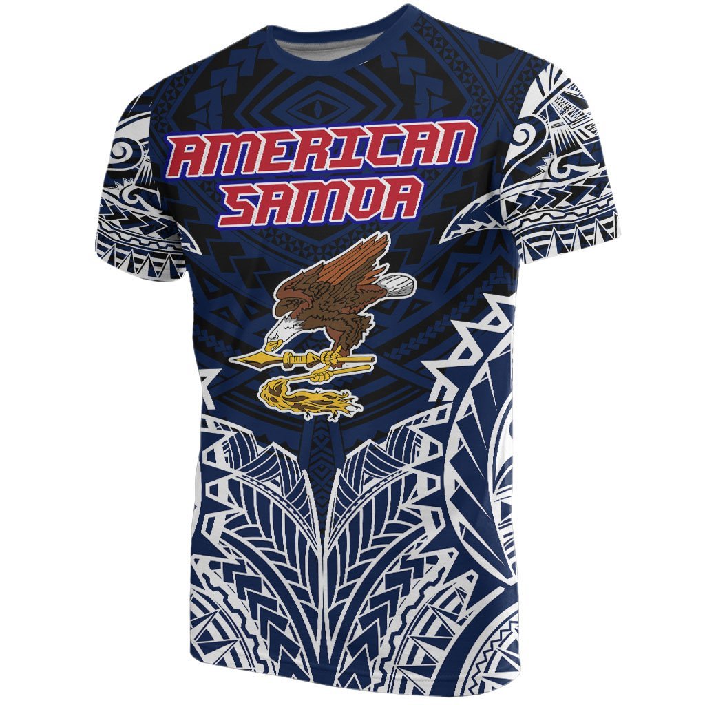 American Samoa Premium T - Shirt - American Samoa Flag Polynesian Tattoo - A7
