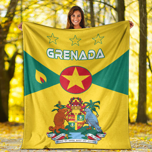 Grenada Premium Blanket Power Grenada Mix Coat of Arms