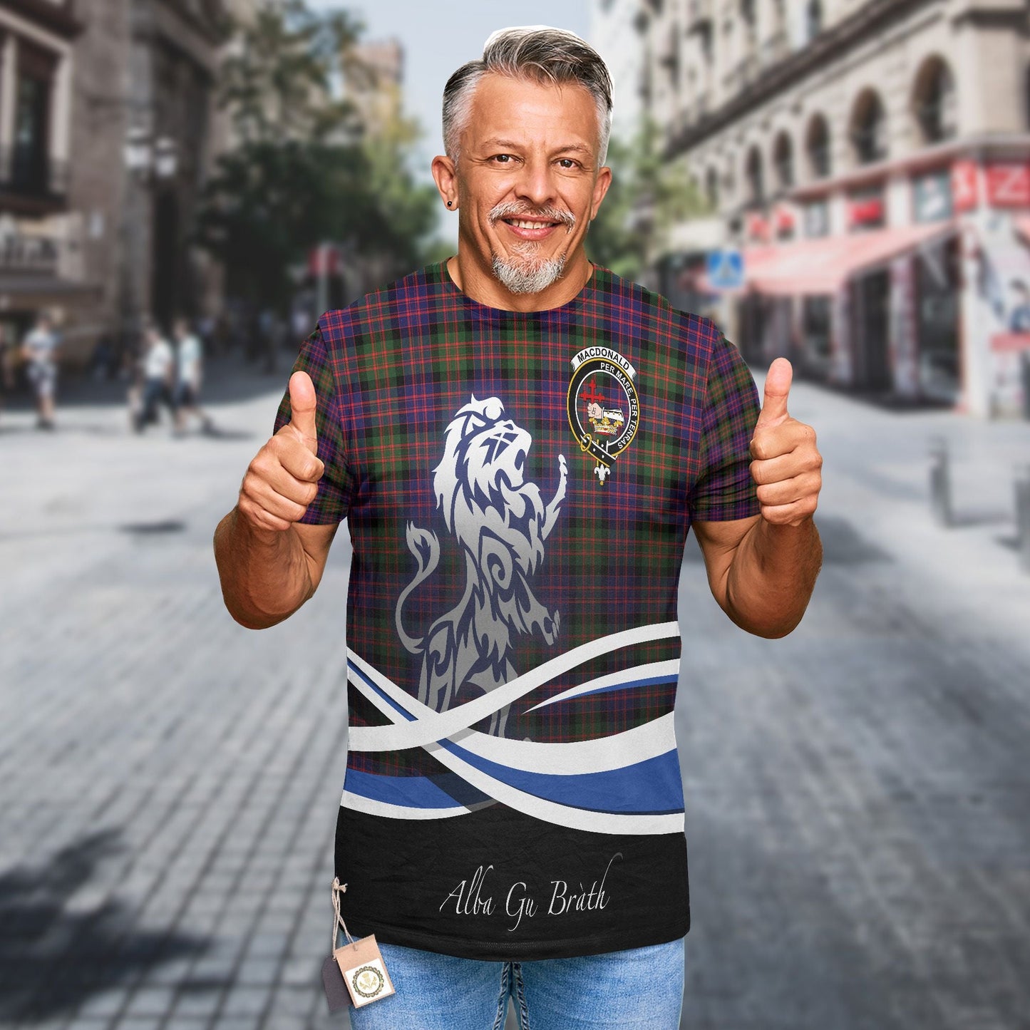 Printivon MacDonald (Clan Donald) Clan Crest Alba Gu Brath T Shirt Scotland Gift