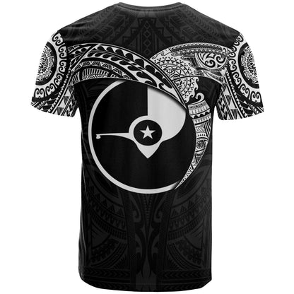 Yap Micronesian T-Shirt - White Heart Shield