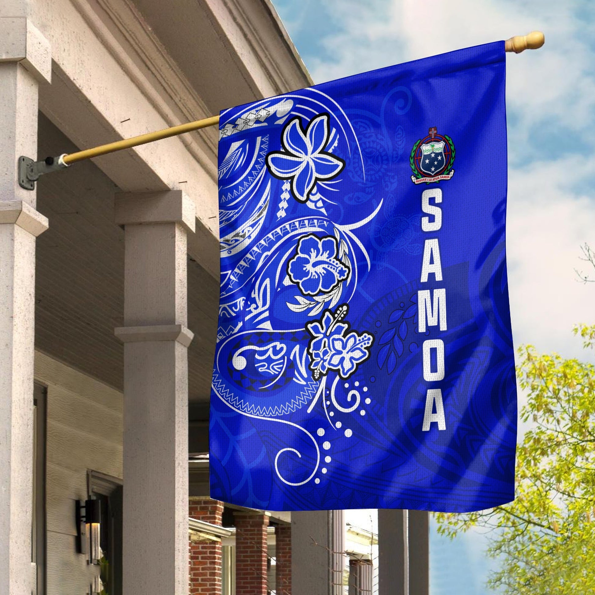 Samoa Flag Be Unique Blue