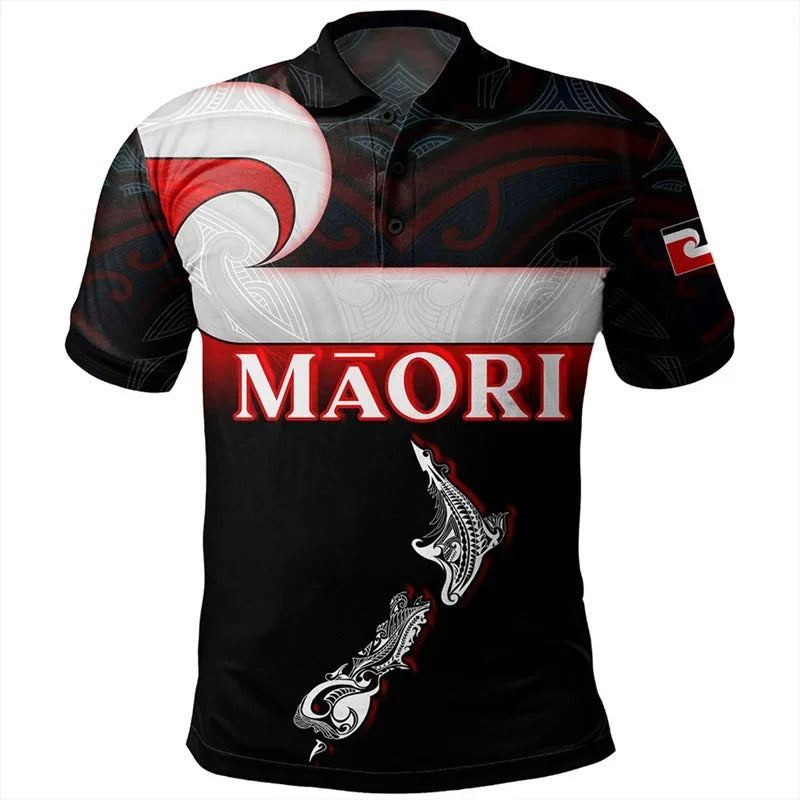 New Zealand Maori Shirt NZ 3D Printed Map Shirt