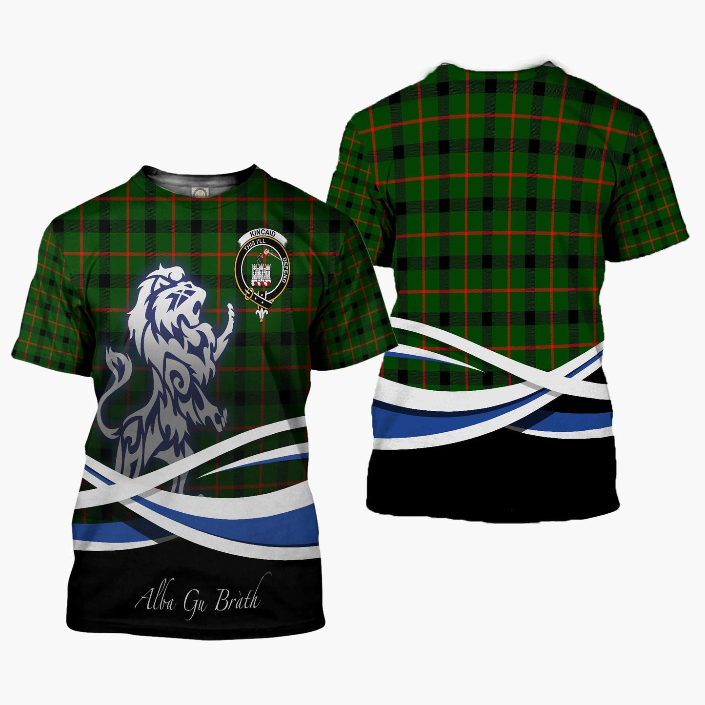Printivon Kincaid Clan Crest Alba Gu Brath T Shirt Scotland Gift