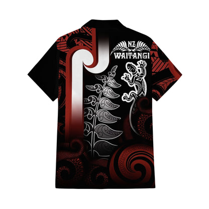New Zealand Matching Outfit For Couple Silver Waitangi Day Puletasi Dress And Hawaiian Shirt For Her Him