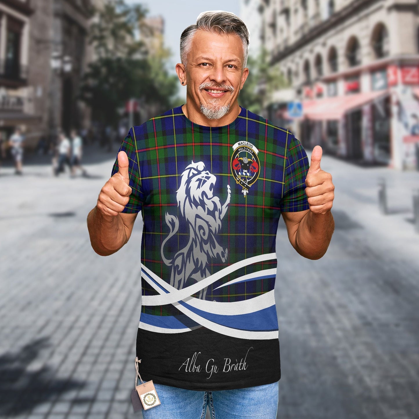 Printivon MacLeod Clan Crest Alba Gu Brath T Shirt Scotland Gift