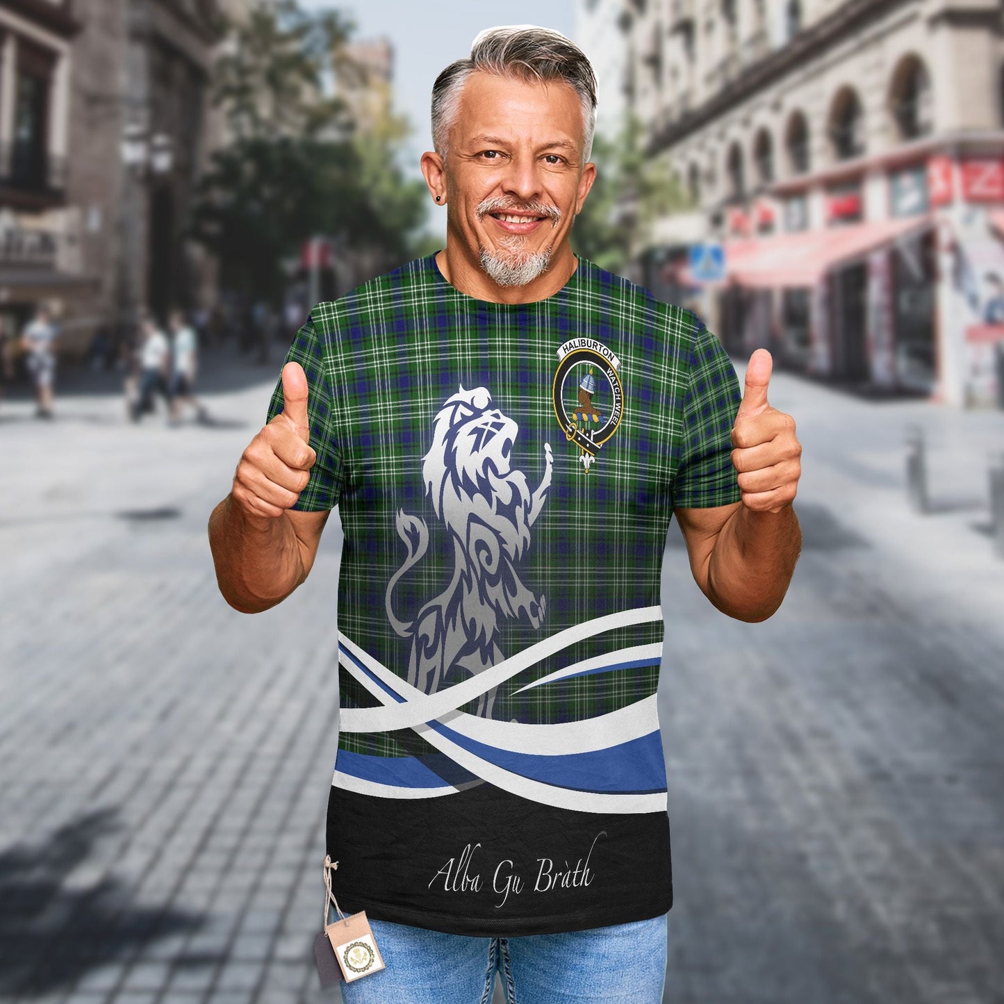 Printivon Haliburton Clan Crest Alba Gu Brath T Shirt Scotland Gift